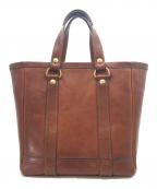 Herzヘルツ）の古着「レザートートバッグ」｜ブラウン