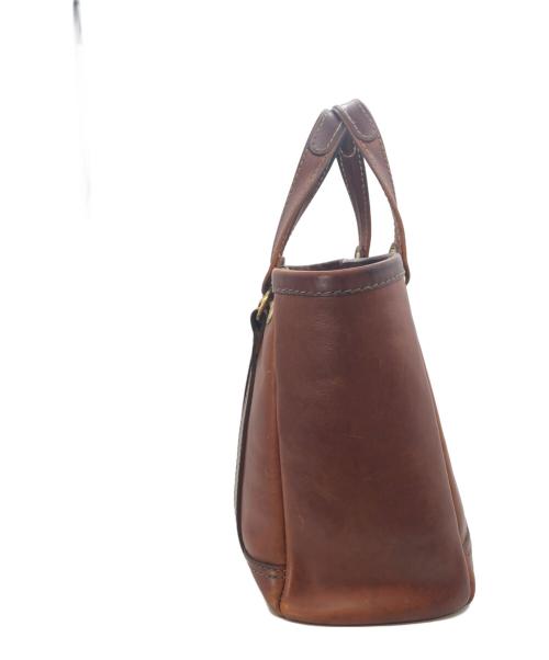 Herz（ヘルツ）Herz (ヘルツ) レザートートバッグ ブラウンの古着・服飾アイテム