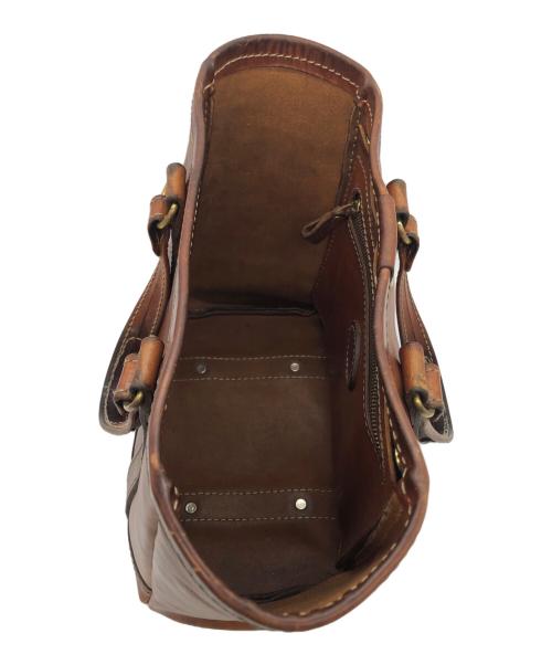 Herz（ヘルツ）Herz (ヘルツ) レザートートバッグ ブラウンの古着・服飾アイテム