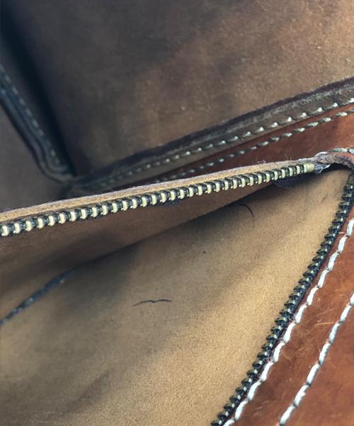 Herz（ヘルツ）Herz (ヘルツ) レザートートバッグ ブラウンの古着・服飾アイテム