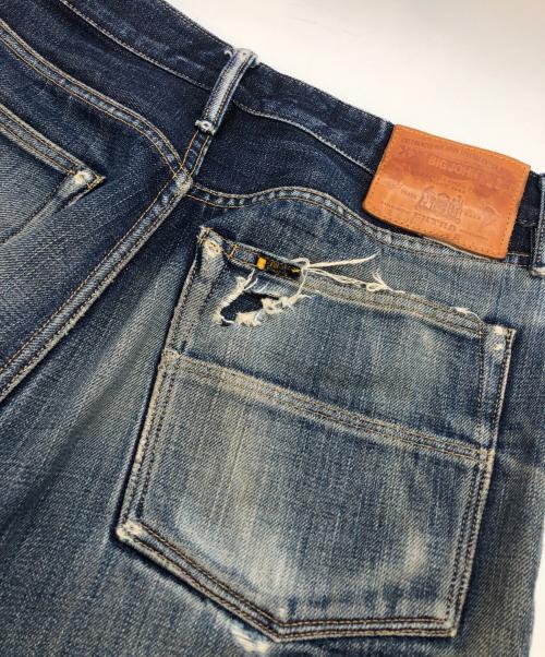 BIG JOHN（ビッグジョン）BIG JOHN (ビッグジョン) 『XXXX-EXTRA』MODEL REGULAR STRAIGHT ネイビー サイズ:SIZE 81cm (W32)の古着・服飾アイテム