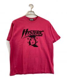 Hysteric Glamour（ヒステリックグラマー）の古着「HI-FI CLUB Tシャツ」｜ピンク