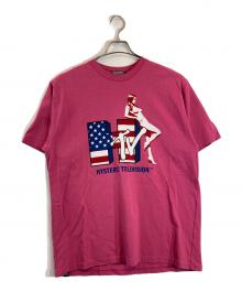 Hysteric Glamour（ヒステリックグラマー）の古着「HYSTERIC TELEVISION Tシャツ」｜ピンク