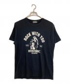 Hysteric Glamourヒステリックグラマー）の古着「ROCK W YOU Tシャツ」｜ブラック
