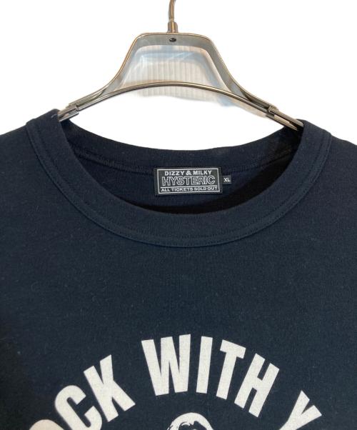 Hysteric Glamour（ヒステリックグラマー）Hysteric Glamour (ヒステリックグラマー) ROCK W YOU Tシャツ ブラック サイズ:XLの古着・服飾アイテム