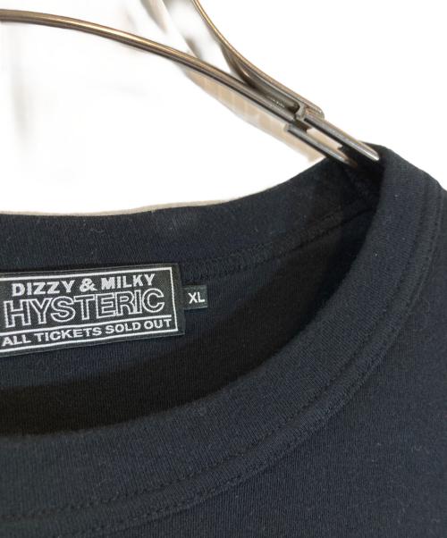 Hysteric Glamour（ヒステリックグラマー）Hysteric Glamour (ヒステリックグラマー) ROCK W YOU Tシャツ ブラック サイズ:XLの古着・服飾アイテム