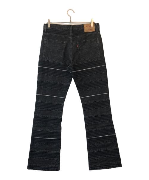 Hysteric Glamour（ヒステリックグラマー）Hysteric Glamour (ヒステリックグラマー) スクラッチフレアデニムパンツ ブラック サイズ:32の古着・服飾アイテム