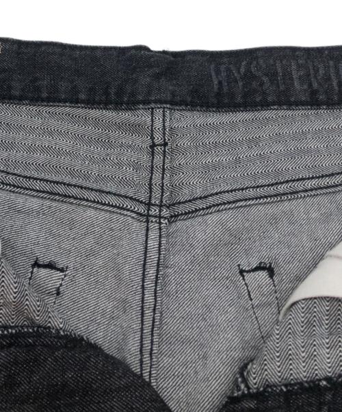 Hysteric Glamour（ヒステリックグラマー）Hysteric Glamour (ヒステリックグラマー) スクラッチフレアデニムパンツ ブラック サイズ:32の古着・服飾アイテム