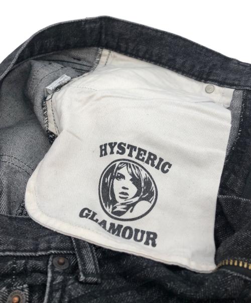 Hysteric Glamour（ヒステリックグラマー）Hysteric Glamour (ヒステリックグラマー) スクラッチフレアデニムパンツ ブラック サイズ:32の古着・服飾アイテム