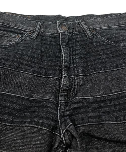 Hysteric Glamour（ヒステリックグラマー）Hysteric Glamour (ヒステリックグラマー) スクラッチフレアデニムパンツ ブラック サイズ:32の古着・服飾アイテム