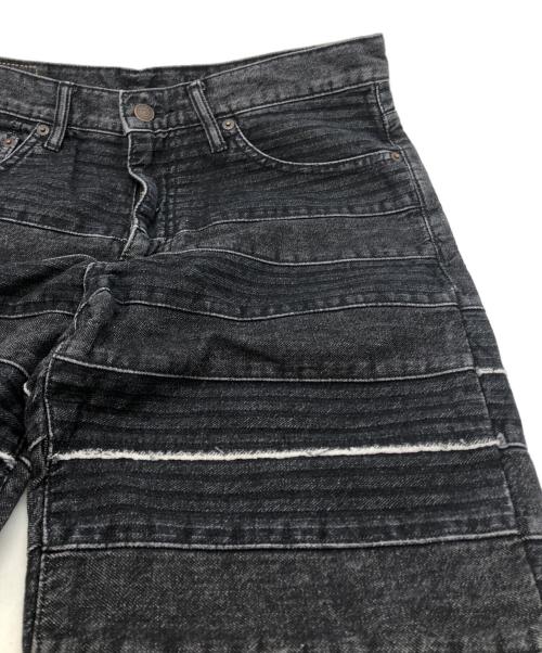 Hysteric Glamour（ヒステリックグラマー）Hysteric Glamour (ヒステリックグラマー) スクラッチフレアデニムパンツ ブラック サイズ:32の古着・服飾アイテム