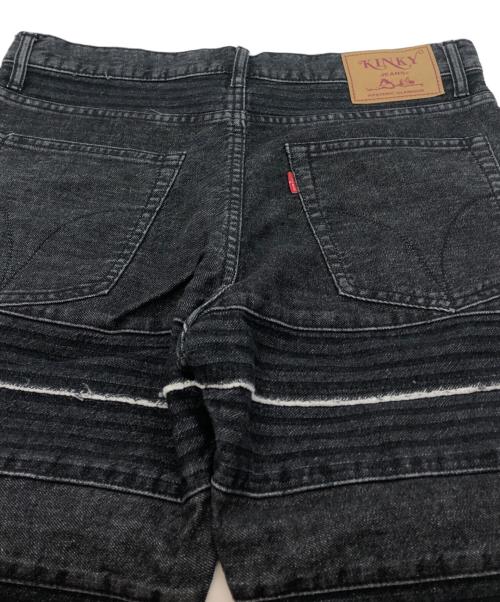 Hysteric Glamour（ヒステリックグラマー）Hysteric Glamour (ヒステリックグラマー) スクラッチフレアデニムパンツ ブラック サイズ:32の古着・服飾アイテム