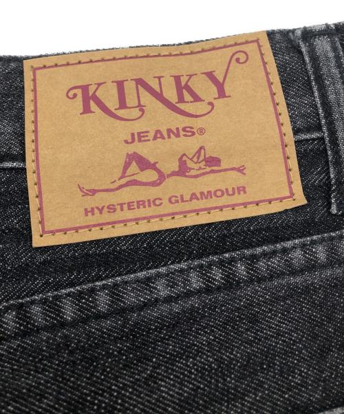 Hysteric Glamour（ヒステリックグラマー）Hysteric Glamour (ヒステリックグラマー) スクラッチフレアデニムパンツ ブラック サイズ:32の古着・服飾アイテム