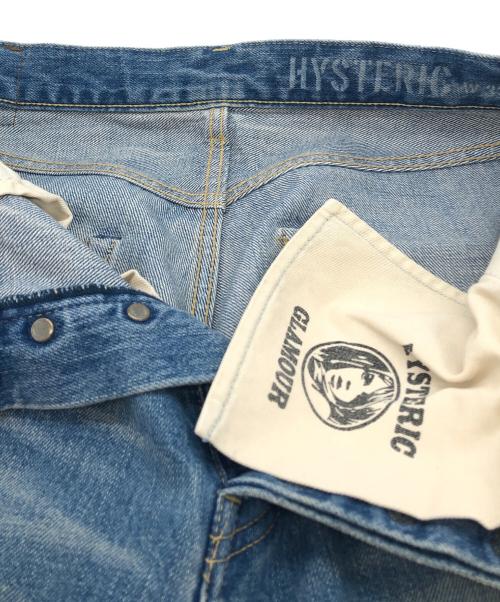 Hysteric Glamour（ヒステリックグラマー）Hysteric Glamour (ヒステリックグラマー) TSUYOSHI NOGUCHI (ツヨシ ノグチ) RW CLASH加工 60'S XX デニム ストレート パンツ インディゴ サイズ:32の古着・服飾アイテム