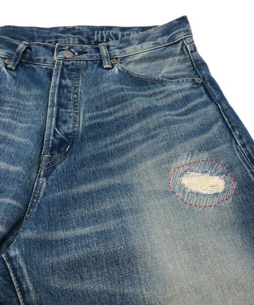 Hysteric Glamour（ヒステリックグラマー）Hysteric Glamour (ヒステリックグラマー) TSUYOSHI NOGUCHI (ツヨシ ノグチ) RW CLASH加工 60'S XX デニム ストレート パンツ インディゴ サイズ:32の古着・服飾アイテム