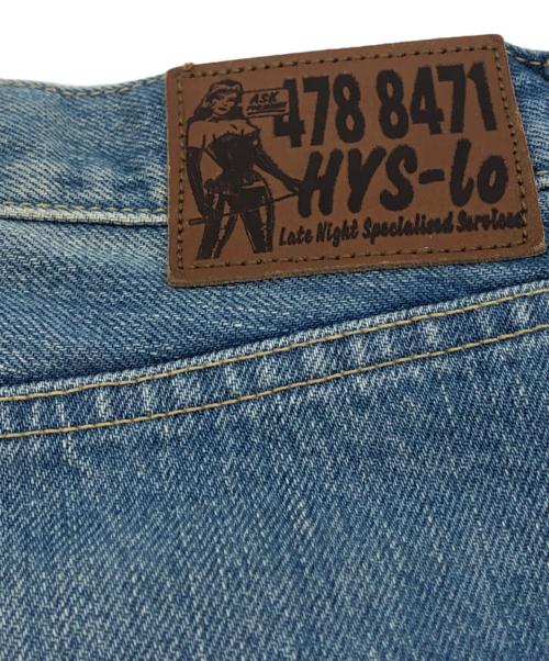 Hysteric Glamour（ヒステリックグラマー）Hysteric Glamour (ヒステリックグラマー) TSUYOSHI NOGUCHI (ツヨシ ノグチ) RW CLASH加工 60'S XX デニム ストレート パンツ インディゴ サイズ:32の古着・服飾アイテム