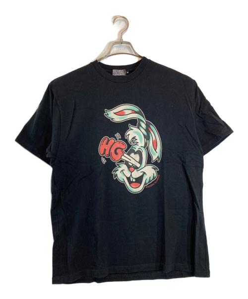 Hysteric Glamour（ヒステリックグラマー）Hysteric Glamour (ヒステリックグラマー) RABBIT Tシャツ ブラック サイズ:XLの古着・服飾アイテム