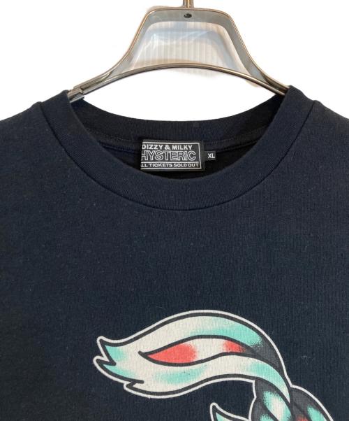 Hysteric Glamour（ヒステリックグラマー）Hysteric Glamour (ヒステリックグラマー) RABBIT Tシャツ ブラック サイズ:XLの古着・服飾アイテム