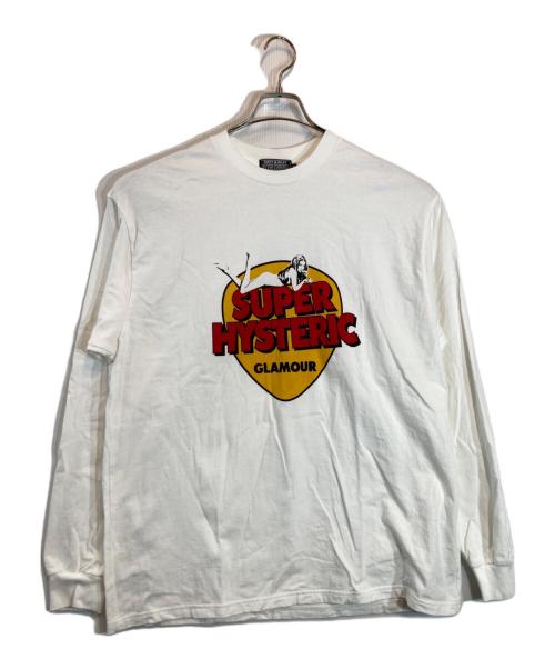 Hysteric Glamour（ヒステリックグラマー）Hysteric Glamour (ヒステリックグラマー) UPER HYSTERIC Tシャツ ホワイト サイズ:XLの古着・服飾アイテム