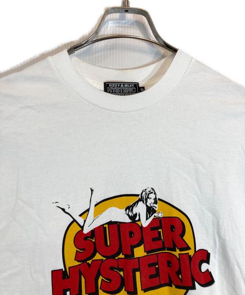 Hysteric Glamour（ヒステリックグラマー）Hysteric Glamour (ヒステリックグラマー) UPER HYSTERIC Tシャツ ホワイト サイズ:XLの古着・服飾アイテム