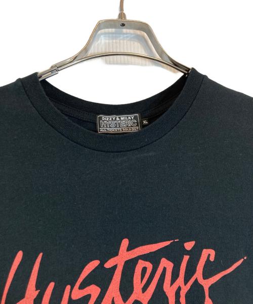 Hysteric Glamour（ヒステリックグラマー）Hysteric Glamour (ヒステリックグラマー) MONDO ROCK プリントTシャツ ブラック サイズ:XLの古着・服飾アイテム