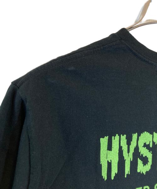 Hysteric Glamour（ヒステリックグラマー）Hysteric Glamour (ヒステリックグラマー) MONDO ROCK プリントTシャツ ブラック サイズ:XLの古着・服飾アイテム