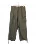 ATON（エイトン）の古着「KYOTO TSURIZOME COTTON WIDE EAZY CARGO PANTS」｜オリーブ