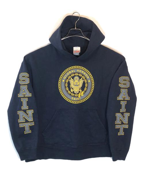SAINT Mxxxxxx（セントマイケル）SAINT Mxxxxxx (セントマイケル) 5AW SAINT HOODIE ネイビー サイズ:SIZE XLの古着・服飾アイテム