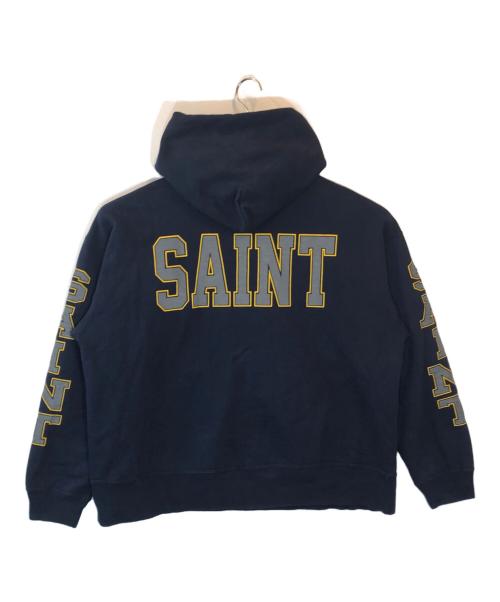 SAINT Mxxxxxx（セントマイケル）SAINT Mxxxxxx (セントマイケル) 5AW SAINT HOODIE ネイビー サイズ:SIZE XLの古着・服飾アイテム