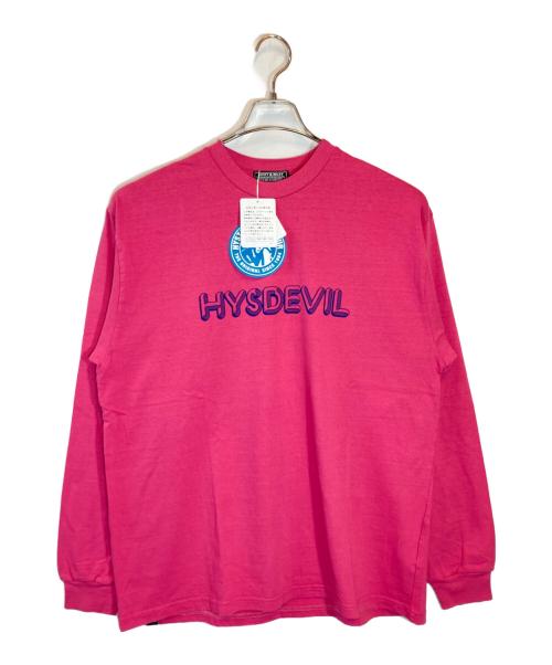 Hysteric Glamour（ヒステリックグラマー）Hysteric Glamour (ヒステリックグラマー) HYSDEVIL RECORDS Tシャツ ピンク サイズ:XLの古着・服飾アイテム