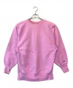 Championチャンピオン）の古着「REVERSE WEAVE スウェット」｜ピンク