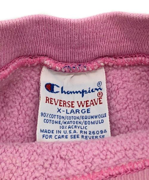 Champion（チャンピオン）Champion (チャンピオン) REVERSE WEAVE スウェット ピンク サイズ:X-LARGEの古着・服飾アイテム