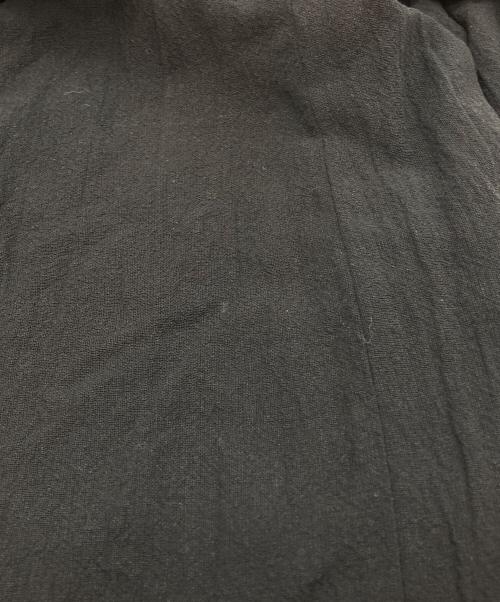 ISSEY MIYAKE WHITE LABEL（イッセイミヤケホワイトレーベル）ISSEY MIYAKE WHITE LABEL (イッセイミヤケホワイトレーベル) ノーカラーウールリネンジャケット ブラック サイズ:3の古着・服飾アイテム