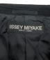 中古・古着 ISSEY MIYAKE WHITE LABEL (イッセイミヤケホワイトレーベル) ノーカラーウールリネンジャケット ブラック サイズ:3：20000円