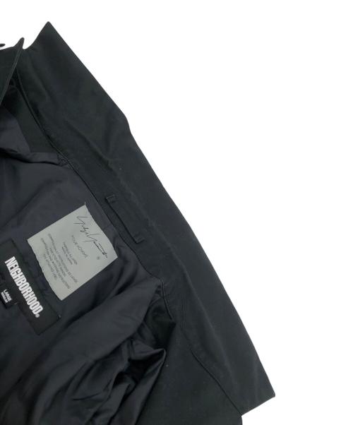 Yohji Yamamoto pour homme（ヨウジヤマモト プールオム）Yohji Yamamoto pour homme (ヨウジヤマモト プールオム) NEIGHBORHOOD (ネイバーフッド) バルカラー ロングコート ブラック サイズ:Lの古着・服飾アイテム