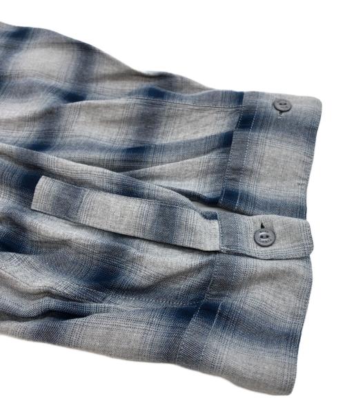 Schott（ショット）Schott (ショット) RAYON OMBRE LS SHIRT ブルー サイズ:XLの古着・服飾アイテム