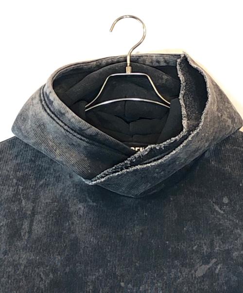 DIESEL（ディーゼル）DIESEL (ディーゼル) ダブルレイヤープルオーバーパーカー グレー サイズ:Mの古着・服飾アイテム