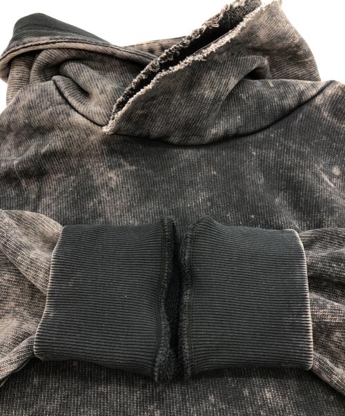 DIESEL（ディーゼル）DIESEL (ディーゼル) ダブルレイヤープルオーバーパーカー グレー サイズ:Mの古着・服飾アイテム