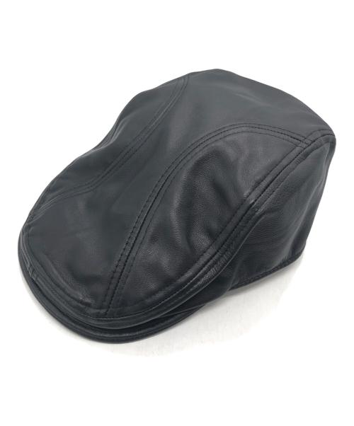 Schott（ショット）Schott (ショット) シープスキンレザーハンチング ブラック サイズ:SIZE Freeの古着・服飾アイテム