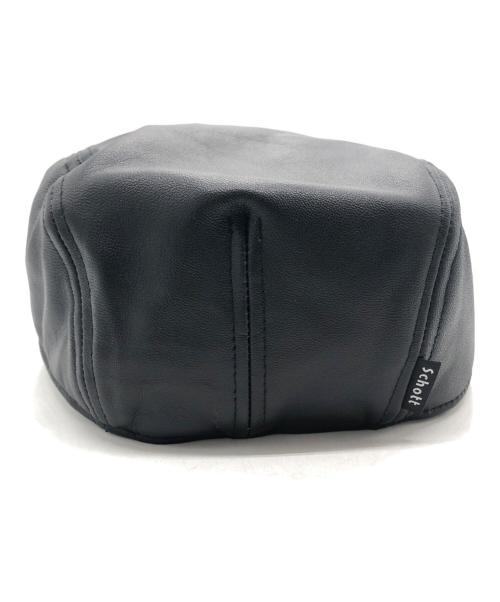 Schott（ショット）Schott (ショット) シープスキンレザーハンチング ブラック サイズ:SIZE Freeの古着・服飾アイテム