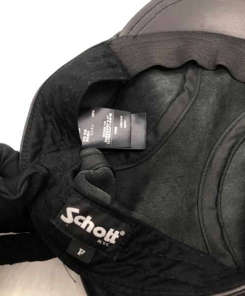 Schott（ショット）Schott (ショット) シープスキンレザーハンチング ブラック サイズ:SIZE Freeの古着・服飾アイテム