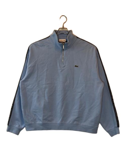 LACOSTE（ラコステ）LACOSTE (ラコステ) スリーブテーピングハーフジップスタンドカラースウェット ブルー サイズ:XLの古着・服飾アイテム