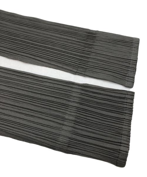 PLEATS PLEASE（プリーツプリーズ）PLEATS PLEASE (プリーツプリーズ) 缶プルタブ型押しプリーツテーラードジャケット グレー サイズ:3　の古着・服飾アイテム