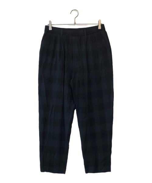 N.HOOLYWOOD（エヌ ハリウッド）N.HOOLYWOOD (エヌ ハリウッド) Compile Line WIDE EASY SLACKS ネイビー サイズ:38の古着・服飾アイテム
