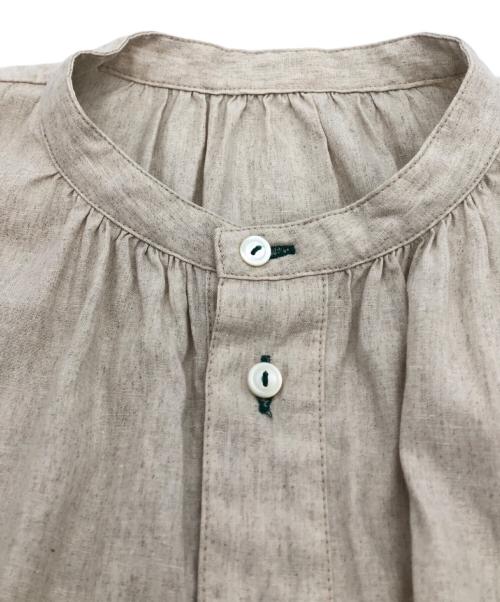 nest Robe（ネストローブ）nest Robe (ネストローブ) リネンシルクスモックシャツ ベージュ サイズ:Fの古着・服飾アイテム