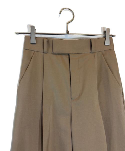 Noble（ノーブル）Noble (ノーブル) フロントzipテーパードパンツ ベージュ サイズ:34の古着・服飾アイテム