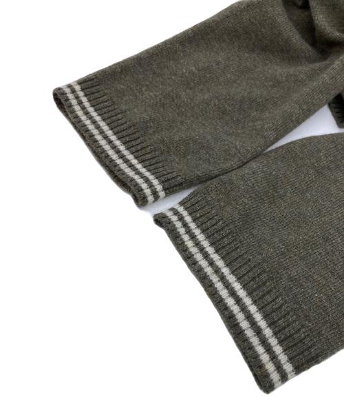 BURBERRY BLUE LABEL（バーバリー ブルー レーベル）BURBERRY BLUE LABEL (バーバリー ブルー レーベル) ロゴニットジップパーカー オリーブ サイズ:Mの古着・服飾アイテム