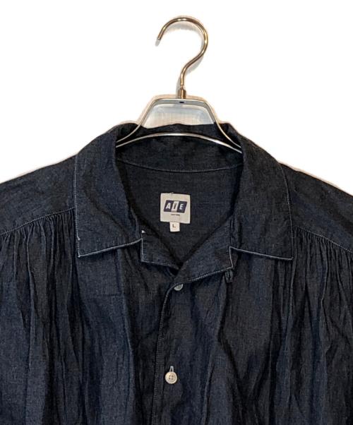 AiE（エーアイイー）AiE (エーアイイー) DENIM PAINTER SHIRT インディゴ サイズ:Lの古着・服飾アイテム