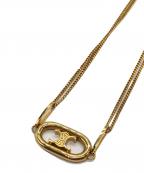 CELINEセリーヌ）の古着「トリオンフ 2連チェーンネックレス」｜ゴールド