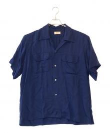 ARROW（アロー）の古着「オープンカラー レーヨンシャツ」｜ネイビー